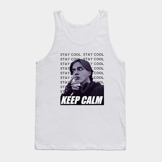 Keep calm and Stay cool Tank Top by Nvcx